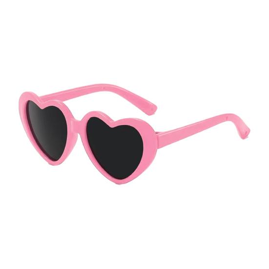 Heart Sunglasses for Dolls, Cute Pet Glasses for Stuffed Animals, Dress Up Accessories for Porch Goose Statue, Toy Eyewear for Kids