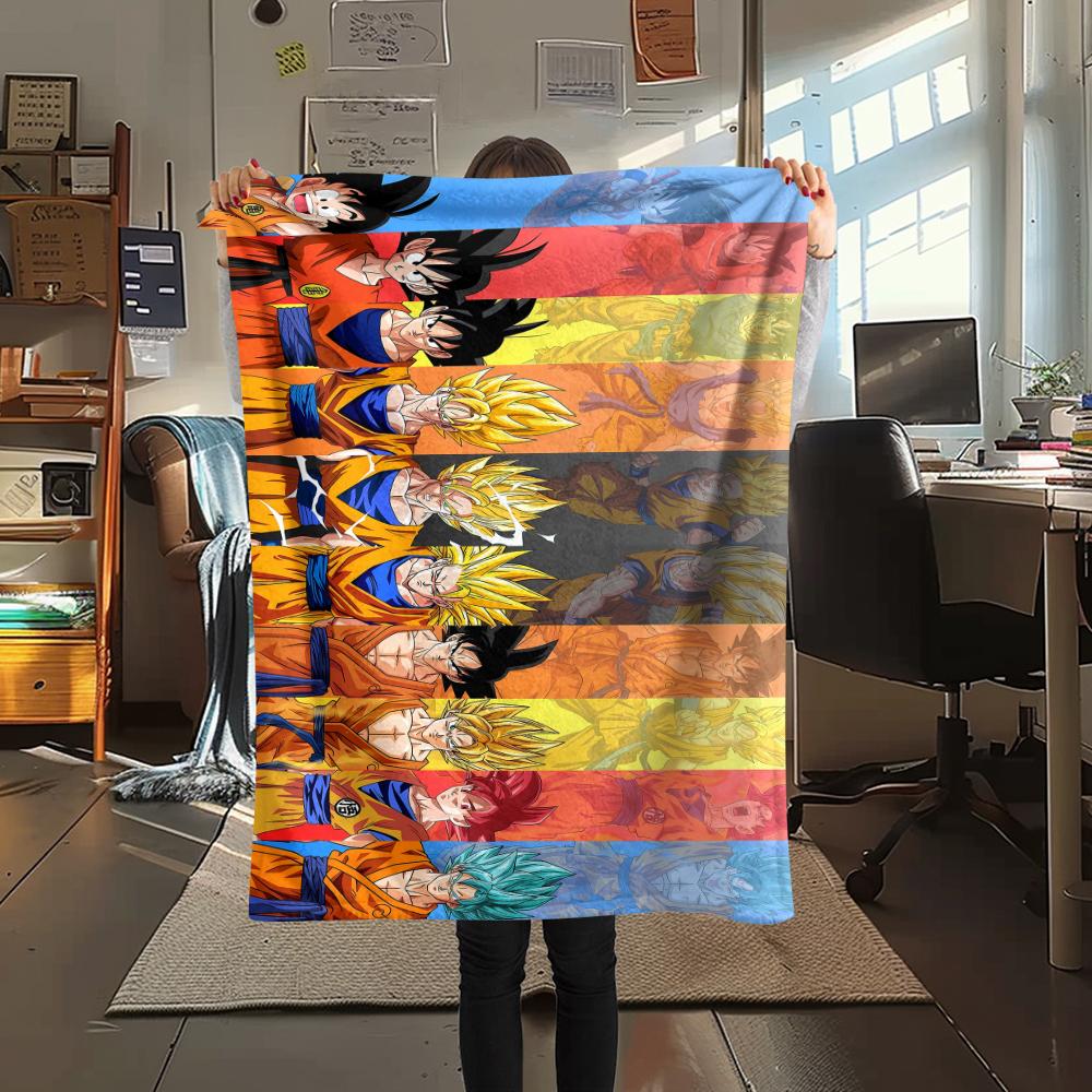 

Dragon Ball character Print Flannel Blanket High quality Comfortable for All Seasons Home Decor Warmth and Comfort Perfect for Christmas Gifts 80cm x 120cm