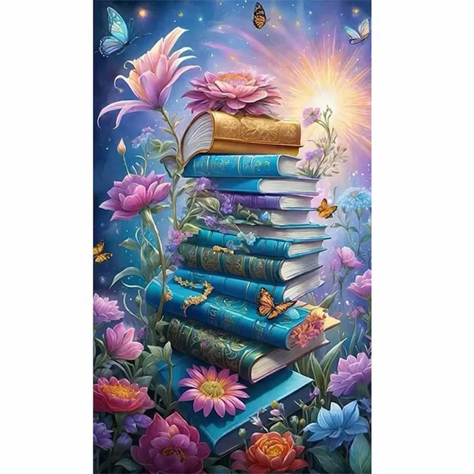 Dream Book 5DDIY Diamond Painting Landscape Diamond Embroidery Cross Embroidery Diamond Art Crystal Home Decoration