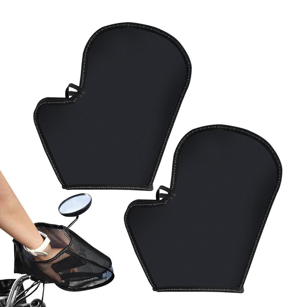 

Мотоциклетные перчатки для руля, сетчатые летние мотоциклетные муфты для езды, ткань Оксфорд, солнцезащитные светоотражающие муфты для руля чёрный