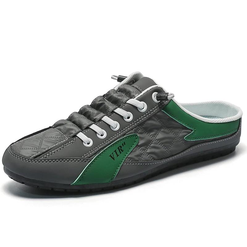 Summer 2024 Half Slippers for Men Trendy Men's Flat Bottom Casual Shoes Soft Sole Support Shoes Men's Sneakers Zapatos De Hombre