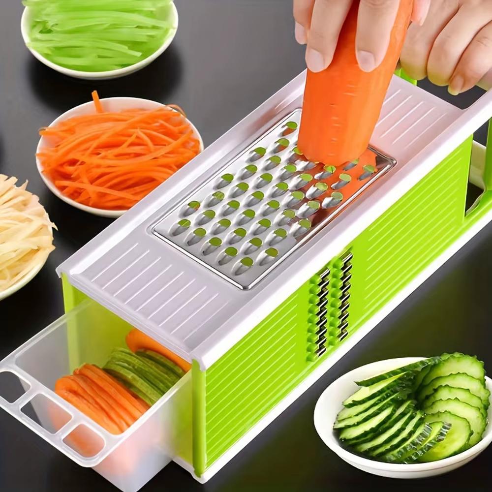 5-In-1 Multifunctional Vegetable Chopper & Slicer Durable Abs Perfect For Outdoor Cooking Vegetable Slicer Cutter Kitchen Tools