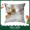Vintage White Christmas Ball Pillowcase Bedroom Cushion Cover 100% Polyester Living Room Cushion Pillowcase Home Decor