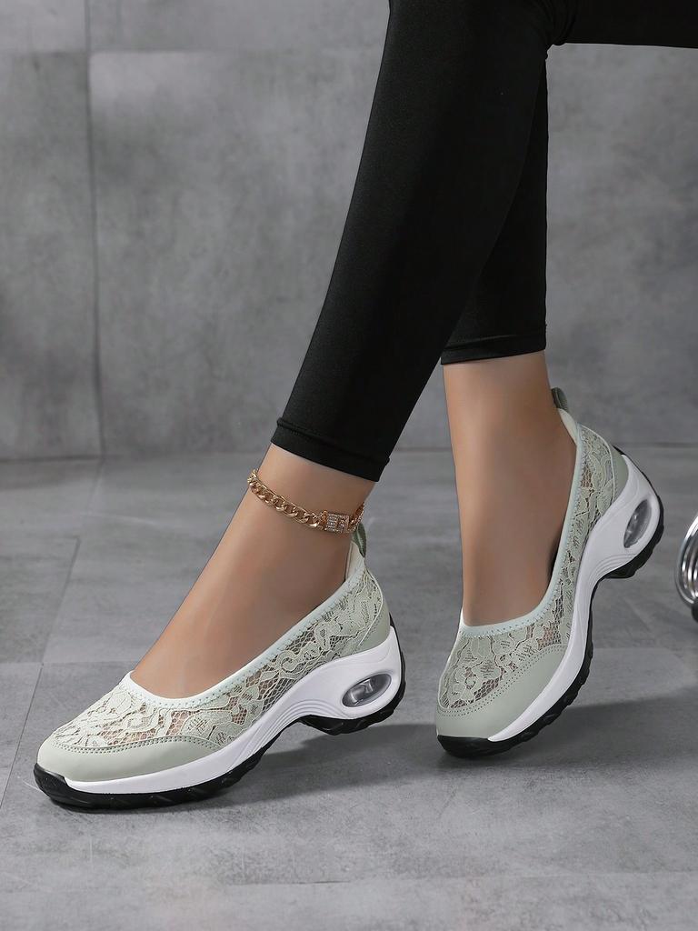 Dámské prodyšné vycházkové boty, ležérní šněrovací tenisky s pohodlím vzduchového odpružení