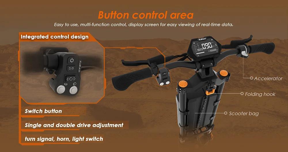 EU Stock KuKirin G4 Max Electric Scooter 2*1600W Motor 60V 35.2Ah Battery 86km/h Speed 95KM Range Off-Road Tire E-scooter