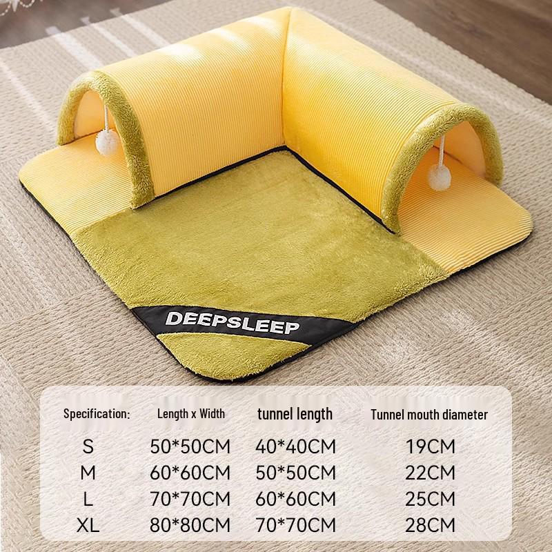 Four Seasons Washable Dog & Cat Bed: Removable, Warm Sofa Cushion for Dogs & Cats of All Sizes