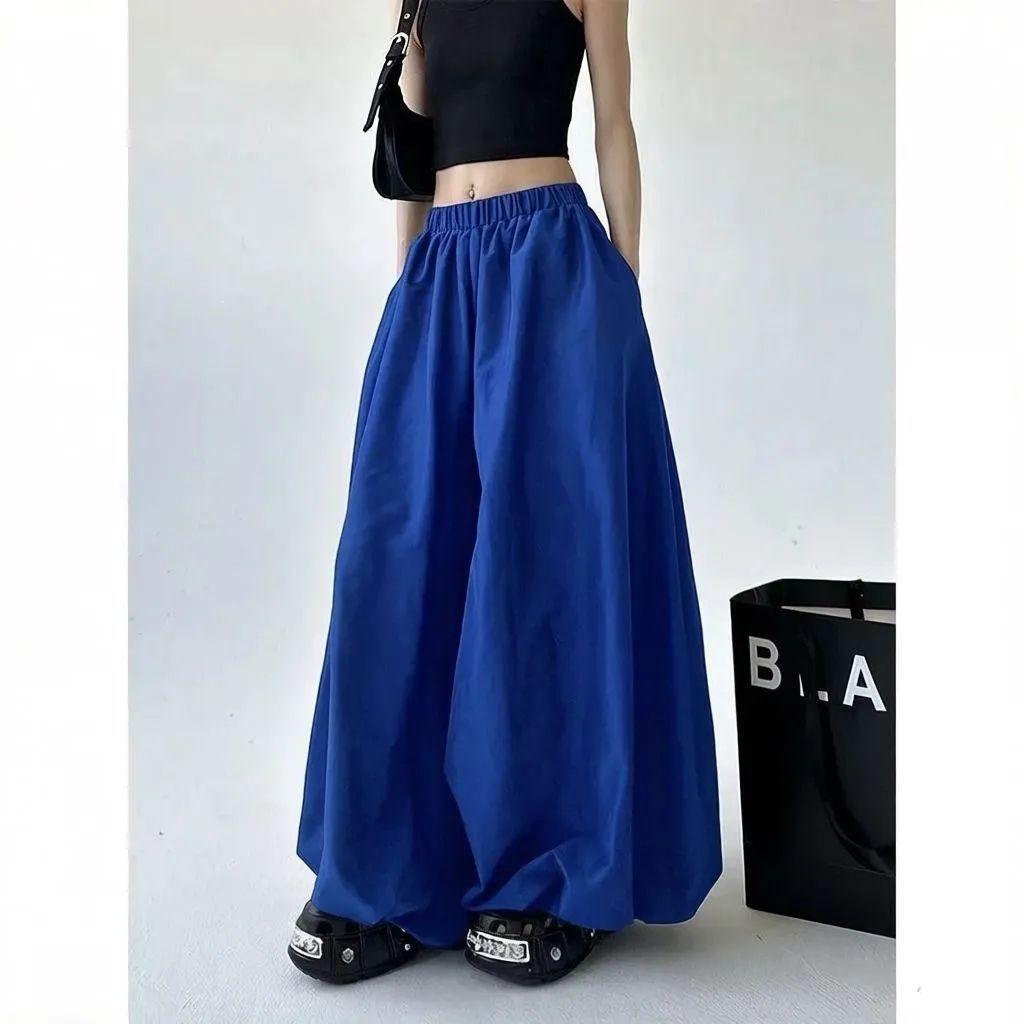 Women's Retro Chinese Lantern High-Waist Joggers – Loose, Slimming, Versatile Summer Pants