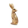PURE HOME + LIVING Gold Metal Finish Polyresin Rabbit Figurine