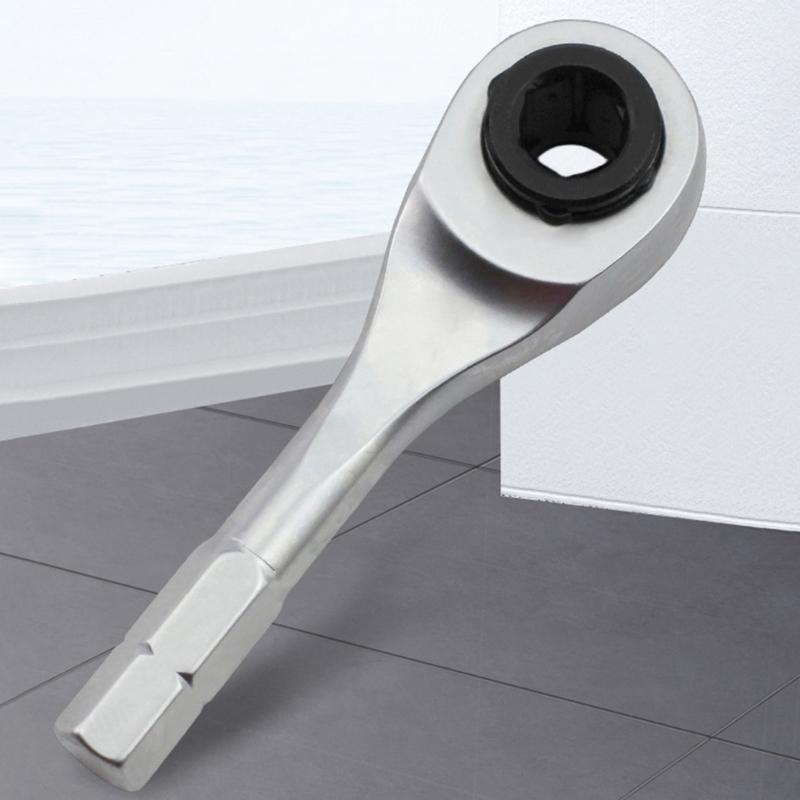 Mini Ratchet Drill Socket Small Repair Installation Tool for Daily Maintenance Bike Short Handle Reversible 72 Tooth