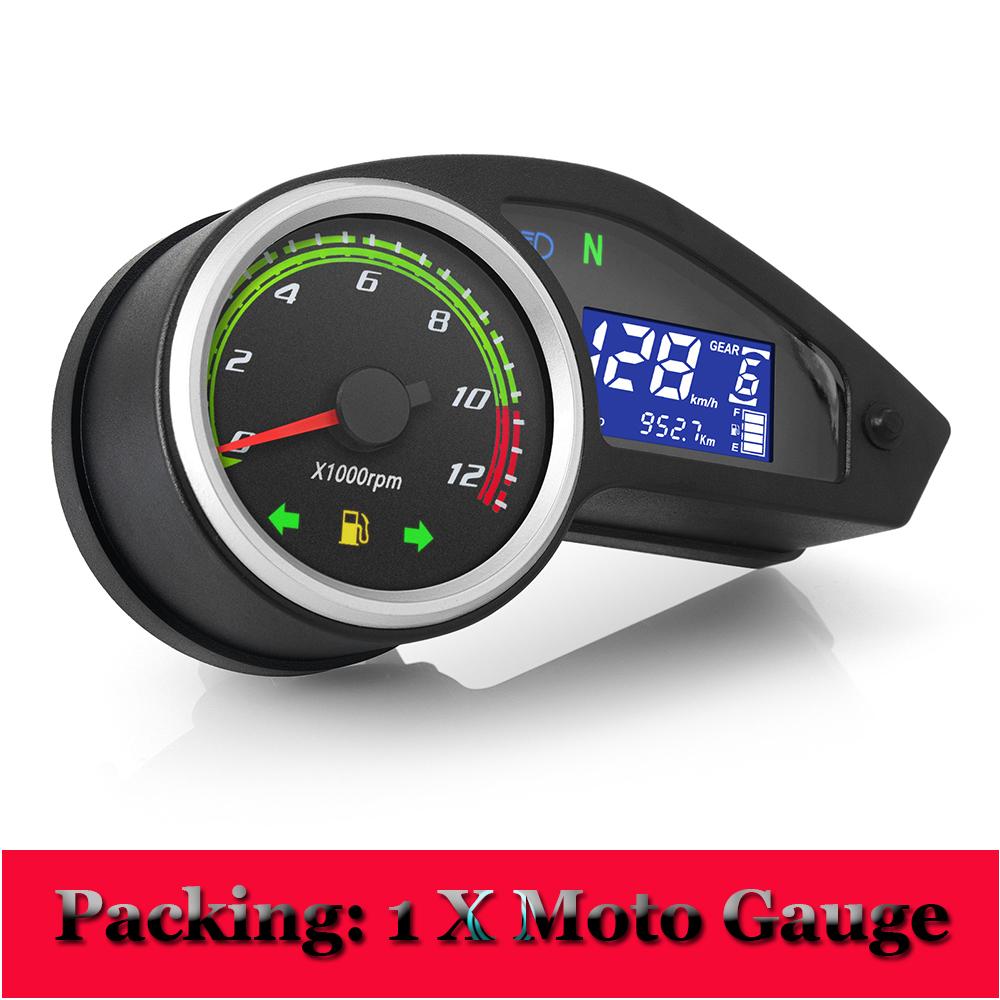 

Новый мотоциклетный цифровой спидометр тахометр ЖК-дисплей приборная панель указатель уровня топлива миль/ч км/ч приборная панель для 2-4 цилиндров