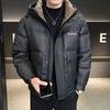 Winter new men's hooded short down jacket trendy handsome warm loose casual fashion jacket men