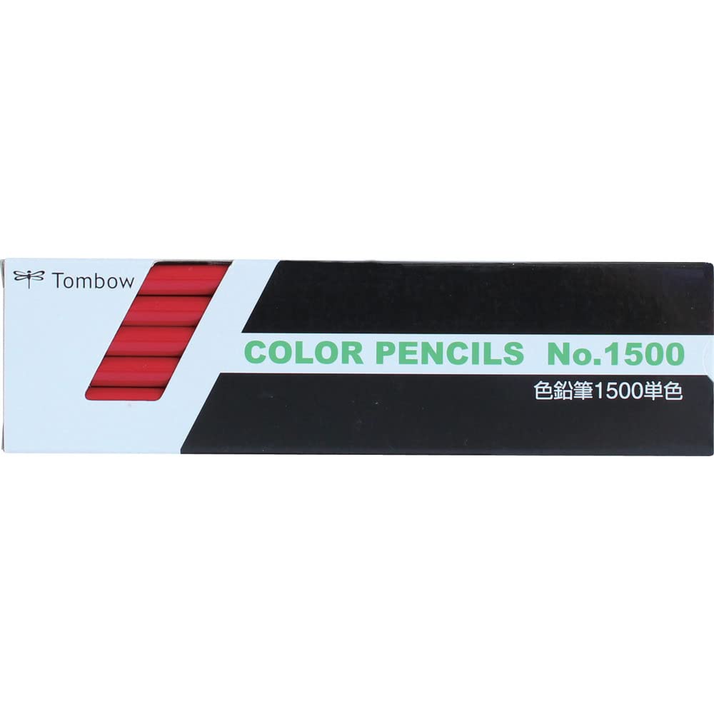 Цветные карандаши Tombow 1500 Одиночные 1 шт., Цвет, Красный, Дюжина, 1500-25