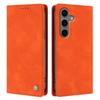 Wallet Case for Galaxy S24 - Leather/PU, Orange