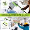 Yougfin 43" Ice Scraper For Car Windshield, Snow Brush With Squeegee, 3 In 1 Snow Removal For Cars With Foam Grip And 180° Pivoting Brush Head For