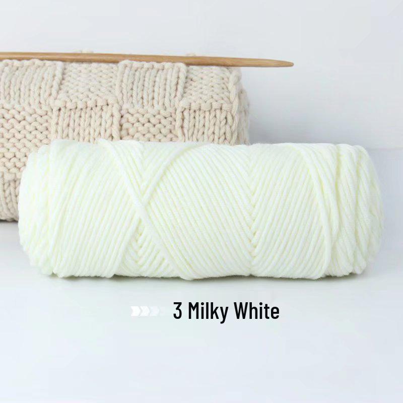 8-Strand Lover's Cotton Wool Yarn for Handmade Knitting: Soft DIY Scarf or Hat Acrylic Yarn