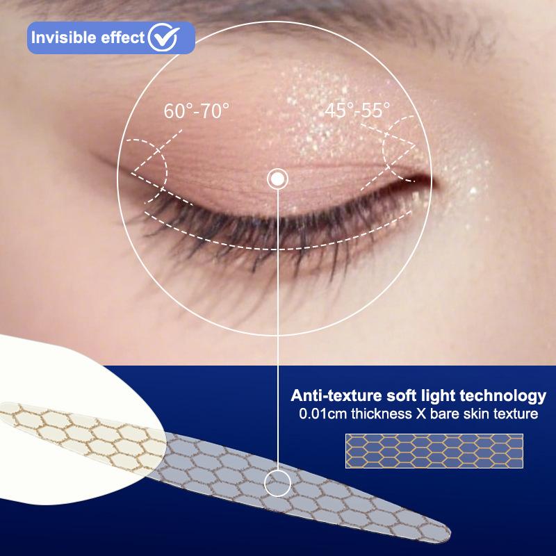 60/100/120 Patches Double Eyelid Stickers With Handle Natural Invisible And Long-Lasting Shaping Big Eye Beauty Tapes Tool