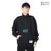 Long Graphic Half Zip Action Black [Champion] Sweatshirt, Sleeve, Fleece, Print, Sweatshirt, Style, C3-Z003, Men's,