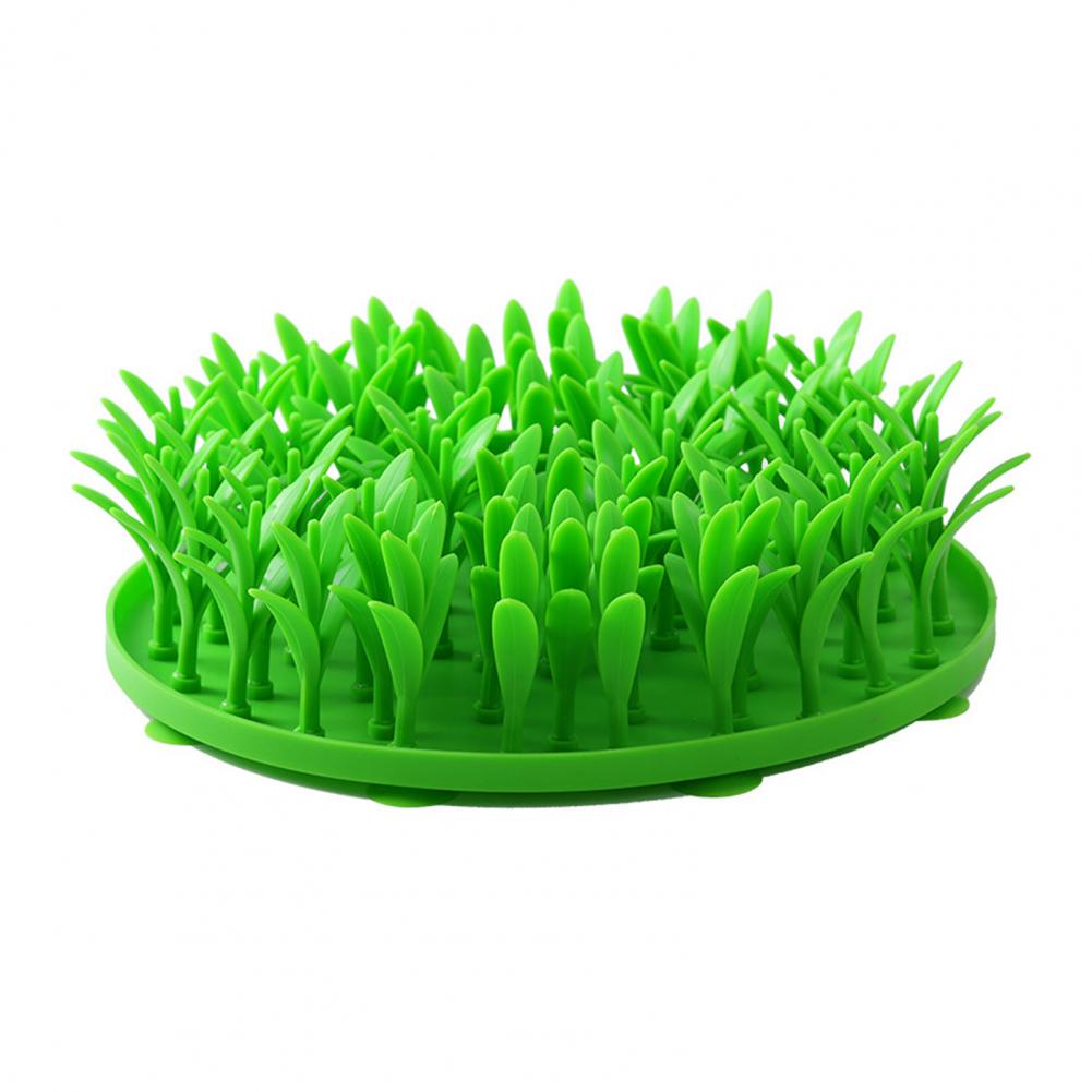 

Silicone Grass Mat for Cats Dogs Slow Feeder Mat Interactive Pet Food Toy Cat Foraging Mat Pad Pet Mealtime Enrichment Tool зелений