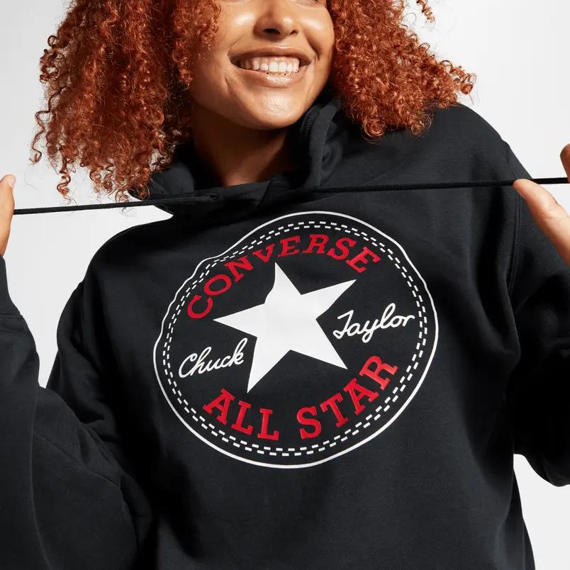 Converse Go To All Star Patch Fit Fleece Pullover Sweatshirt Unisex 10025469-A01