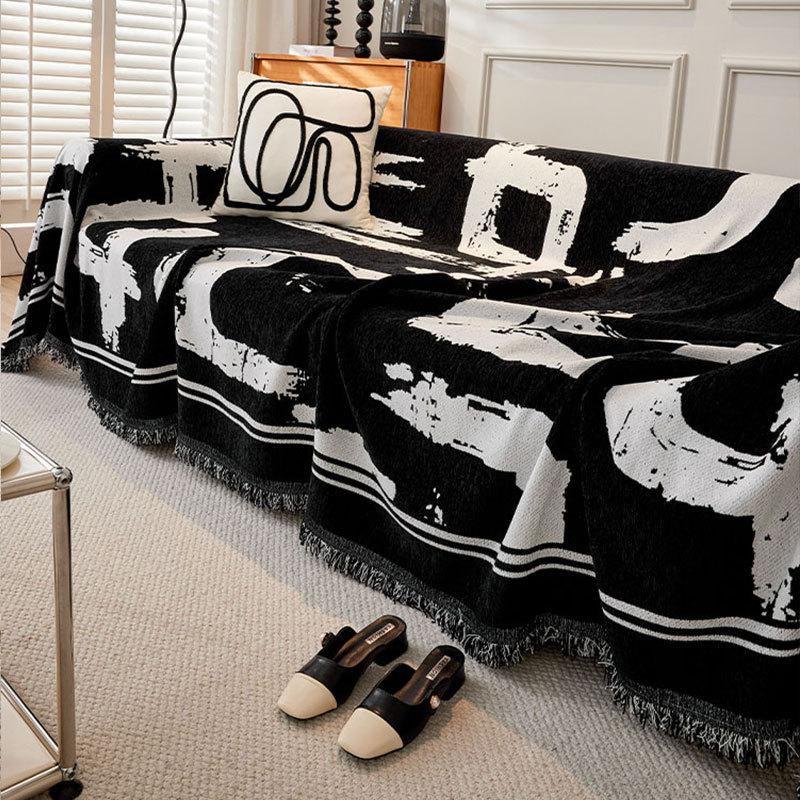 Sofa Cover Blanket for All Seasons All-inclusive Sofa Towel Chenille Cover Living Room Anti-cat Scratch Sofa Cover