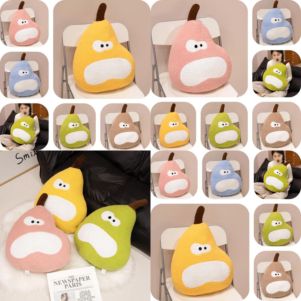 Adorable Large Duck Pear Plush Pillow Soft Stuffed Toy For Cozy Dorm Room Decor