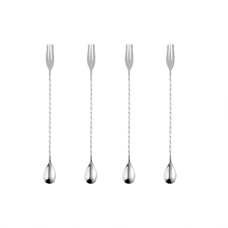 ZISIZ 304 Stainless Steel Cocktail Stirring Spoon