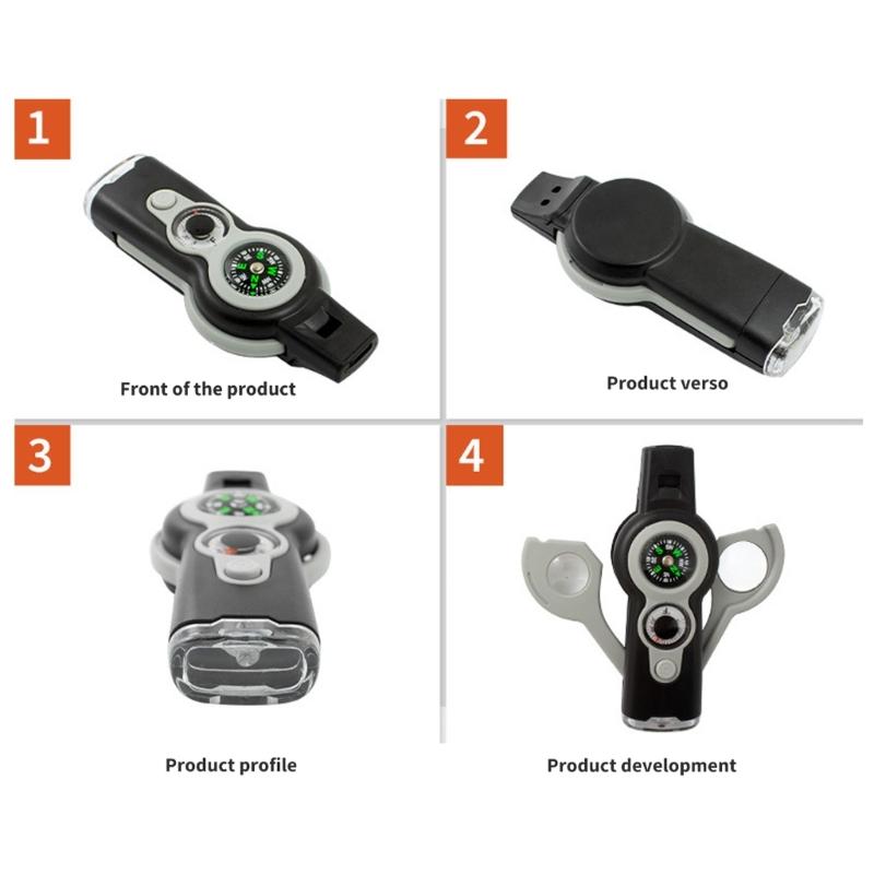 7 In 1 Outdoor Survival Emergencies Tool for Camping, Hiking, Hunting Multitool