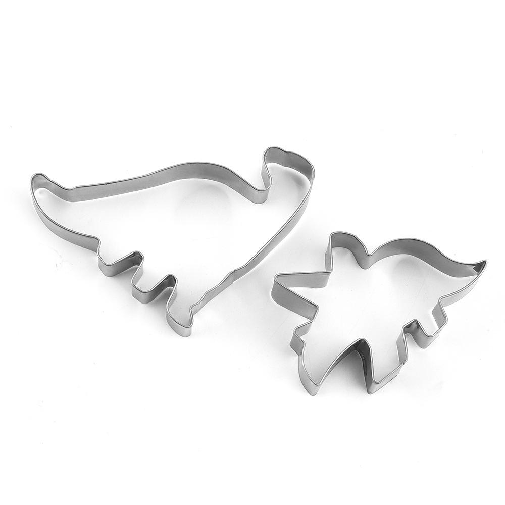 12Pcs/set,Stainless Steel Biscuit Mold, Cartoon Dinosaur Series, Tyrannosaurus, Rex, Pterosaur, Animal Cake Mold, DIY icing Mold