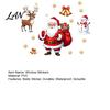 Festival Glass Clings Christmas Window Static Clings, PVC Santa Claus Snowman And Elk Removable Stickers Decals, Waterproof Reusable for Store
