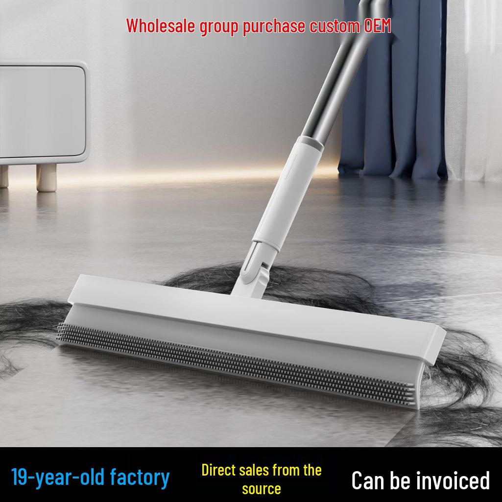 Tengji Dual-Use Magic Broom: Floor & Water Scraper for Bathroom & Toilet Cleaning.