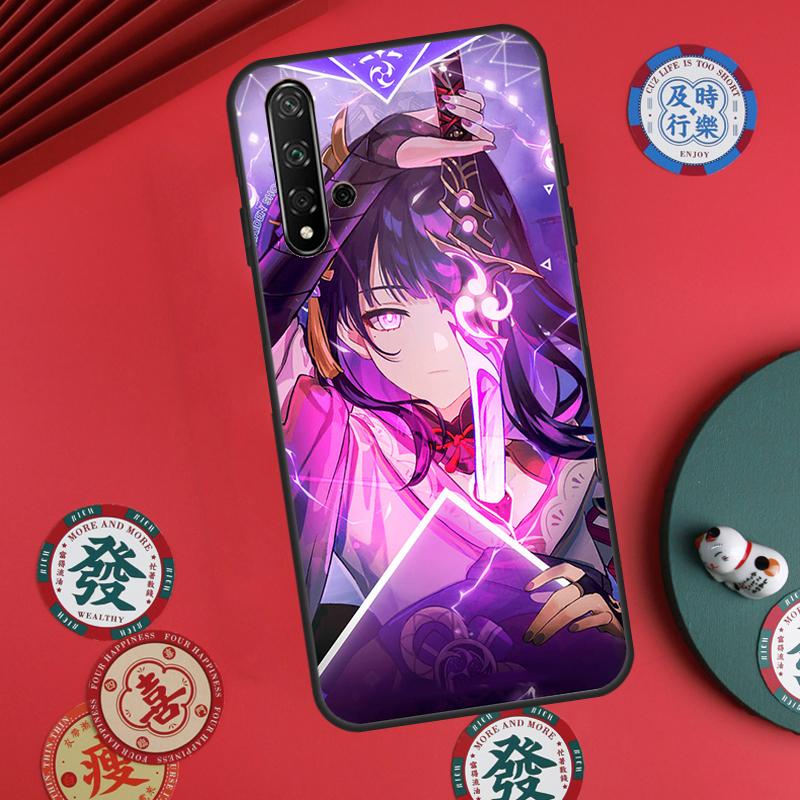 Genshin Impact Raiden Shogun Baal For Huawei Nova Y60 Y70 Y90 Y72 Y73 Y61 Y91 7i 8i 11i 12i 12s 9 10 SE P20 P30 P40 Lite Case
