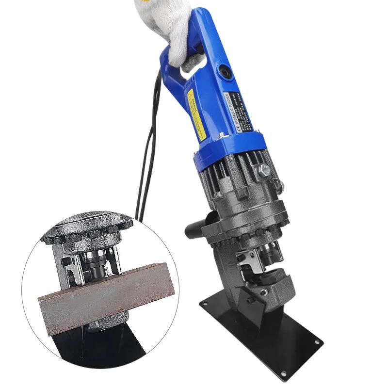 Mhp-20 Electric Hydraulic Punching Machine 1200W Throat Depth 50mm Punching Machine Angle Iron Channel Steel Punching Machine