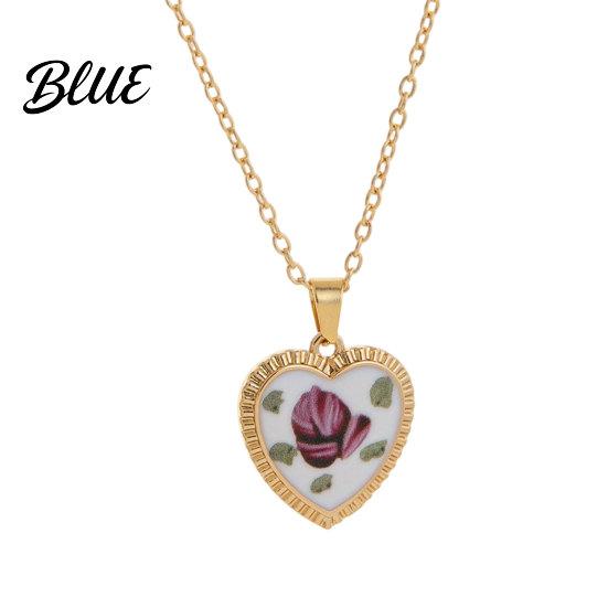 Comfortable Everyday Necklace Vintage Floral Pendant Necklace Women Boho Charm