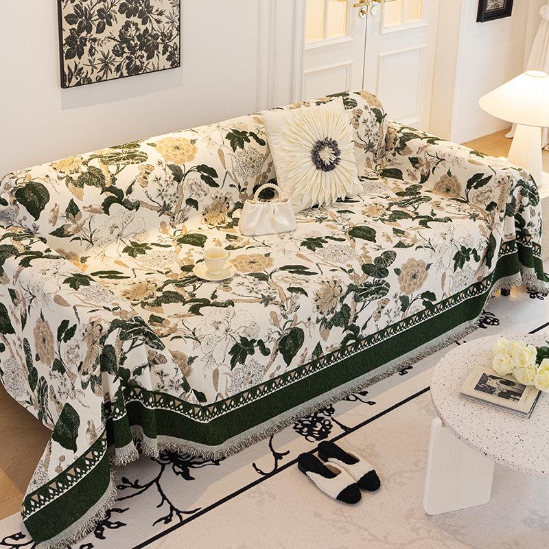Chenille Anti-Scratch Sofa Cover Blanket - Universal, Dustproof, All-Season Protection
