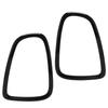 2 Stuks Achterlichtkap Sierlijst Achterlichten Frame Ringen Rand Stickers Beschermer voor Cooper R56 R57 R58 R59 2007‑2014 Glanzend Zwart