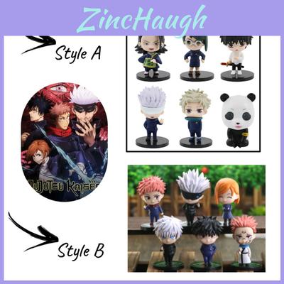 Authentic 6-piece Jujutsu Kaisen Pvc Figurine Set Toge Gojo Satoru Gojo Megumi Fushiguro Nobara Kugisaki Kechizu And Kokichi Muta 8cm Height