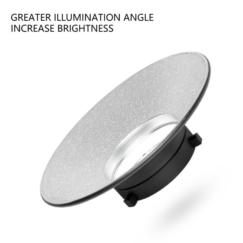 120-Grad-Weitwinkel-Reflektor mit Bowens-Mount, Diffusorschale für Fotolicht, Verbessert die Lichtabdeckung, Reduziert Schatten