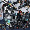 585pcs 8in1 SWAT Polizeistation Kommandowagen Modell Bausteine Stadt Hubschrauber Steine Set Lernspielzeug für Kinder