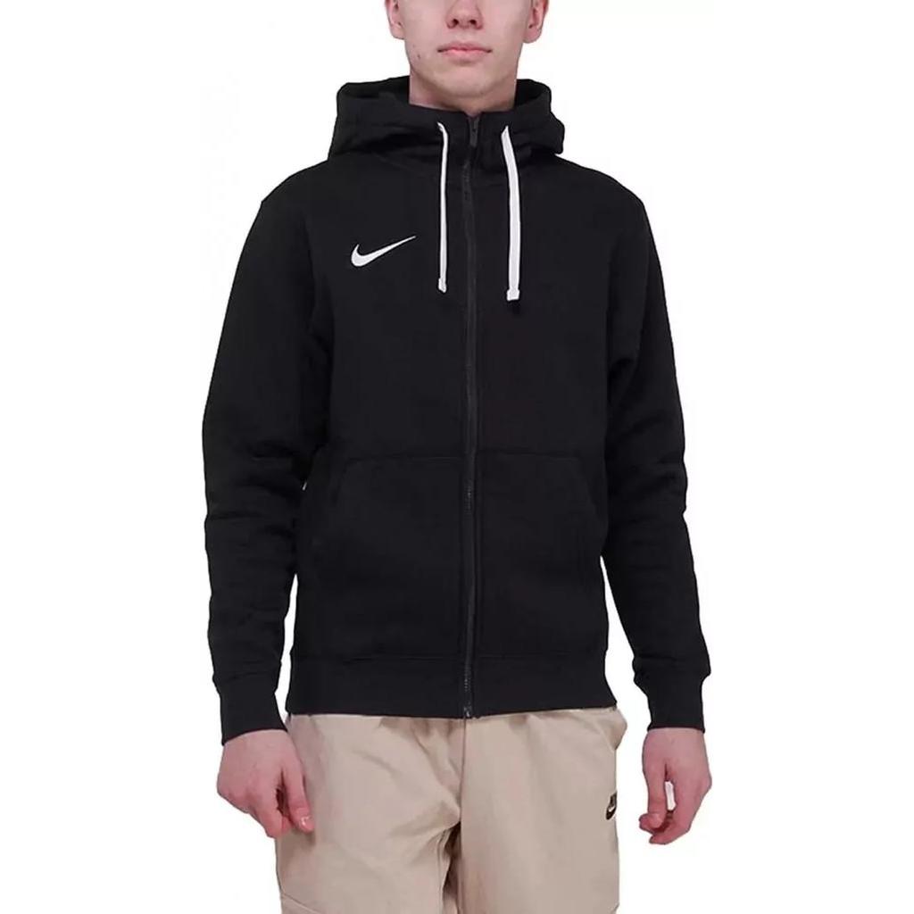 Nike Logo Print Hooded Zipper Long Sleeve Sweatshirt Men sweatshirt Black CW6887-010