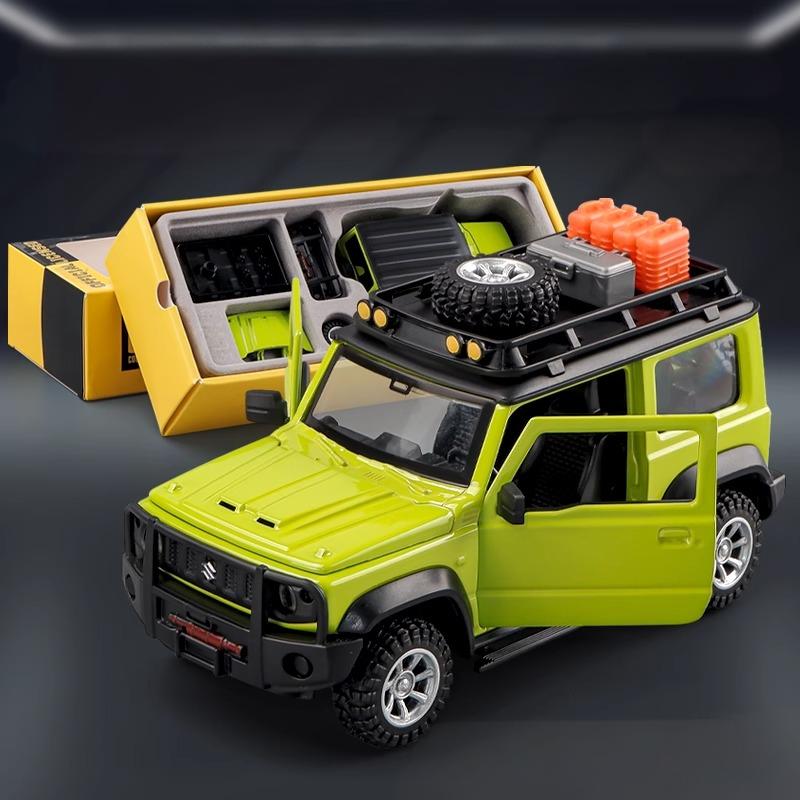 CCA 1:32 Suzuki Jimny Montážní edice Slitina Tlakově litý model Sestavit Auto Hračka Ozdoby Dekorativní Trendy Ozdoba Pro Kamaráda Dárek