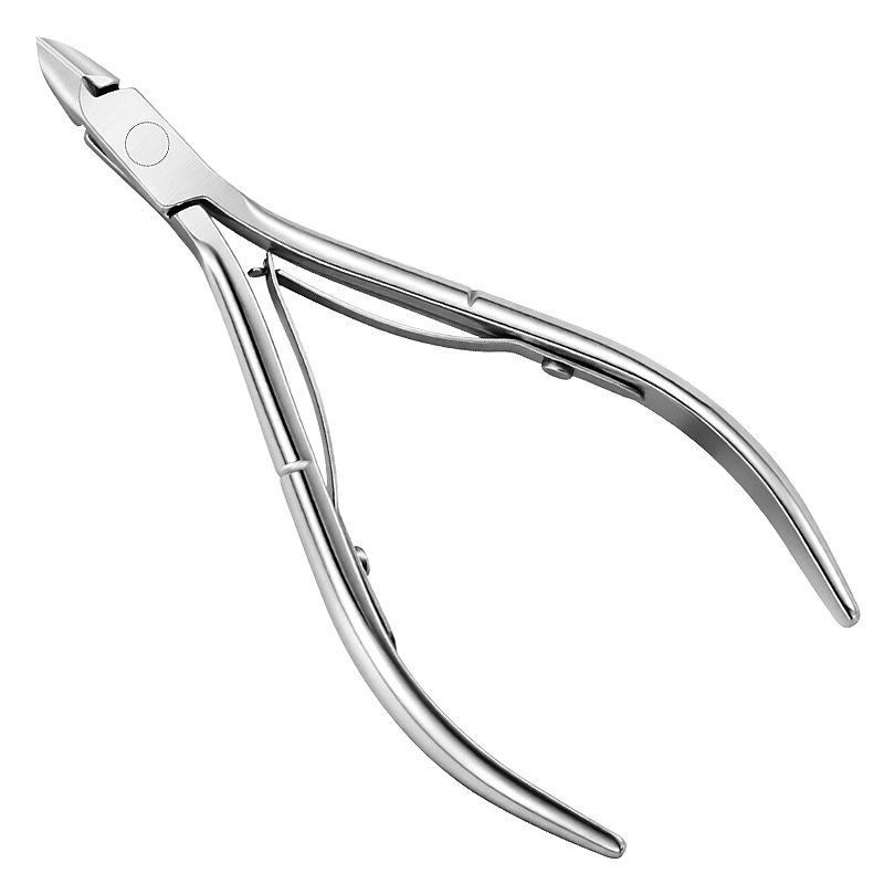 

Stainless Steel Cuticle Nippers 4-Piece Set: Nail Clippers & Forceps for Cuticles, Hangnails, Manicure Tools
