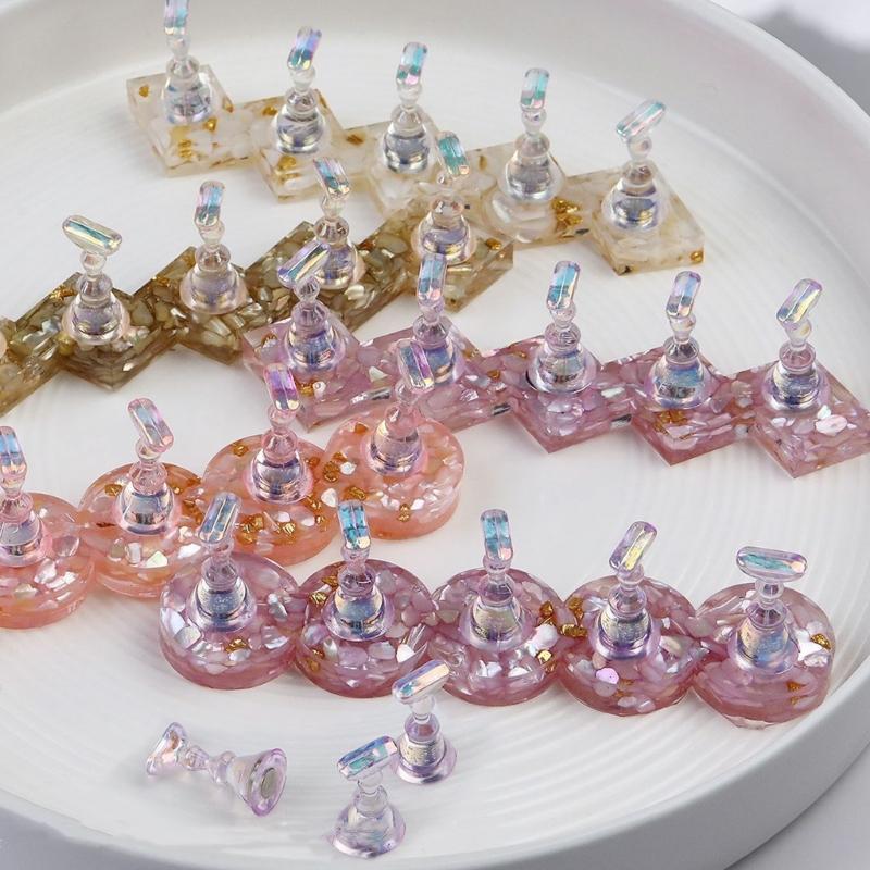 5Pcs Multifunctional Nail Extension Holder Manicure Nail Art Accessories Display Stand Of Artificial Nails Securely