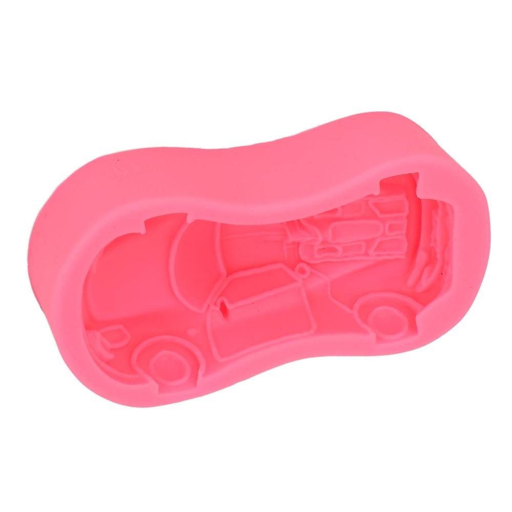 1pcs Non-Stick Design Silicone Cake Mold 3D Shape 3D Fondant Mold Racing Car Mold For DIY Crafts
