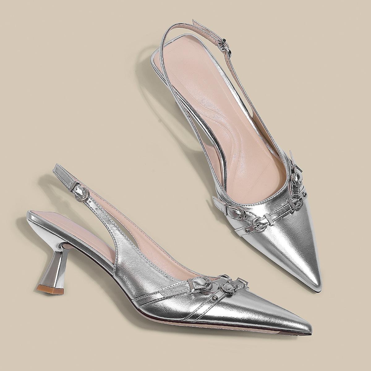 

Ya Guan 2025 French Style Women’s Pointed Toe Stiletto Heels - Comfortable Black Exquisite High Heel Shoes. 37