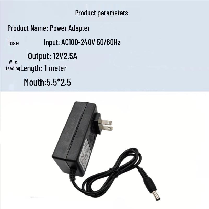 Universal 12V Power Adapter for Desktop Screens and LED Monitors (2A, 2.5A, 3A)