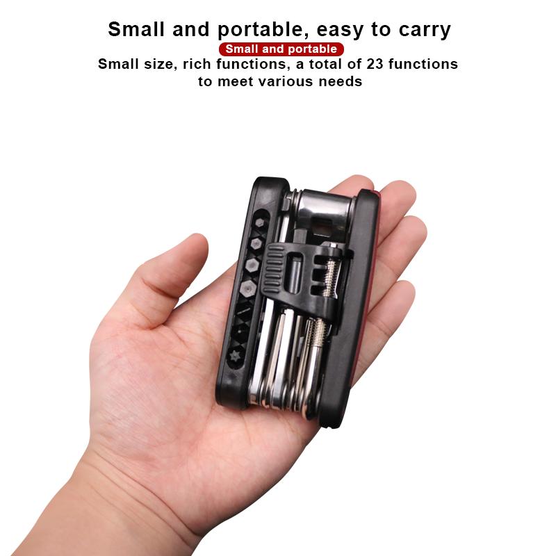 Bicycle Multifunction Tool Set Hex Screwdriver Chain Cutter Kit Folding Tire Repair Multitool MTB Road Bike Repair Accessories