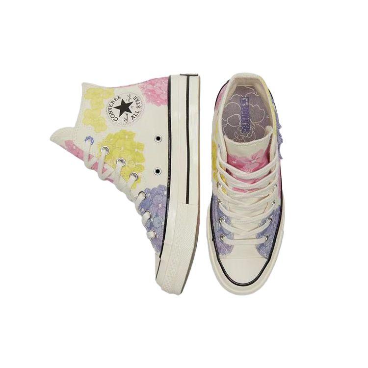 Converse Chuck 70 High Květinové Dámské Tenisky Krémová Béžová Žlutá 570580C