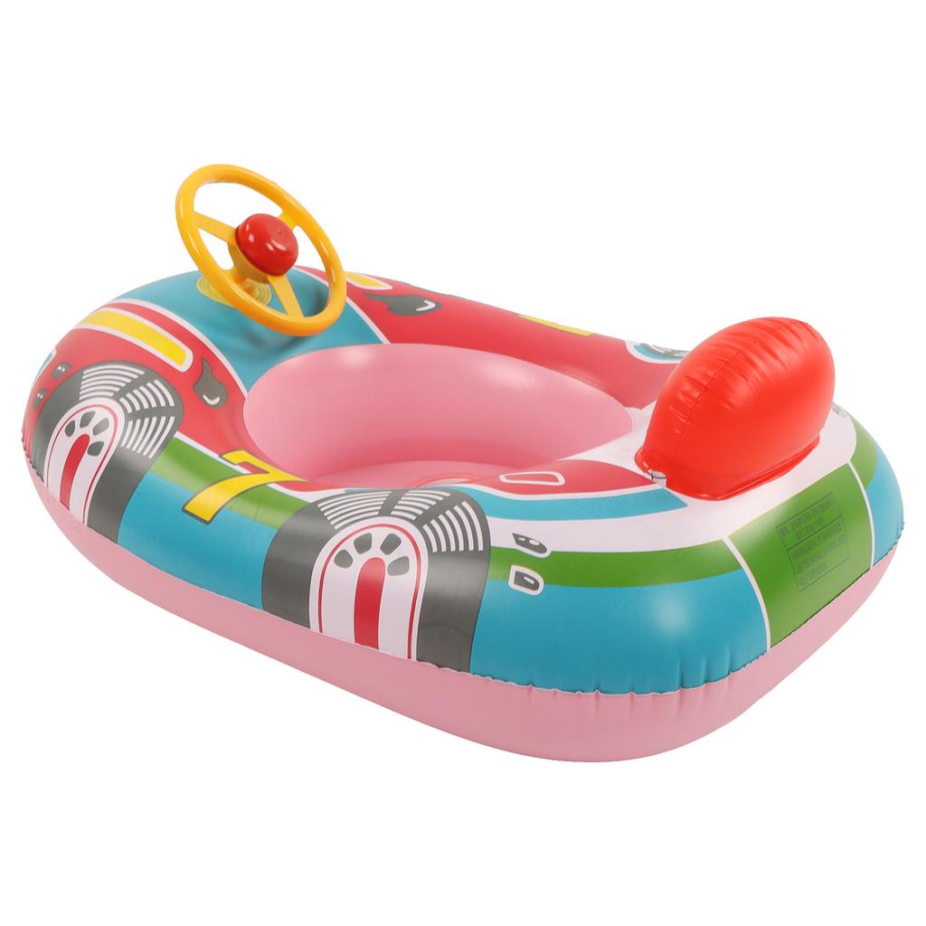 Yacht Pool Inflatable Yacht Steering Wheel PVC Anti Leakage Leg Holes Toddler Swim for Swimming
