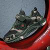 Boys Camouflage Running Shoes Kids Lightweight Breathable Mesh Sneakers With Hook Loop Closure