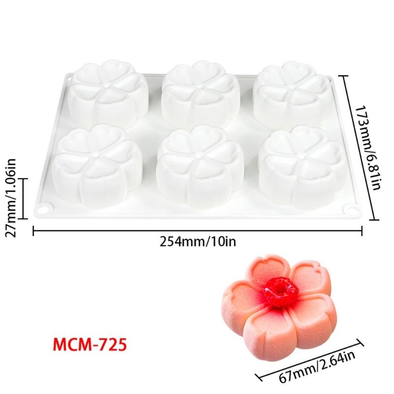 Multiuse Food Grade Silicone Flower Molds Ideal For Romance Dessert DIY Crafts Holiday Celebration And Baking Accessories